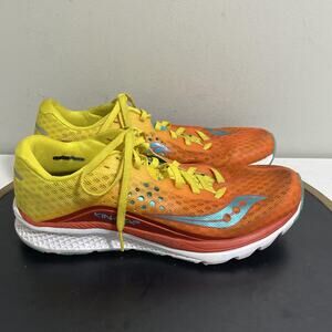 Saucony Kinvara 8 Shoes Womens Size 10 Yellow Orange Running Sneakers S10356-2